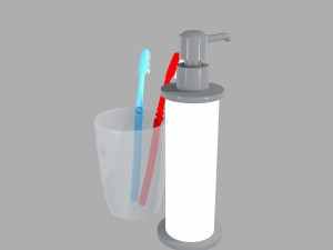 bathroom accessories-1 3D-Modell