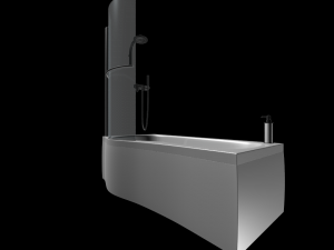 bath-4 - shower cabin Modèle 3D