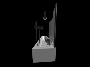 bath-4 - shower cabin Modèle 3D