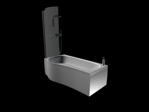 bath-4 - shower cabin Modèle 3D