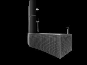 bath-4 - shower cabin Modèle 3D