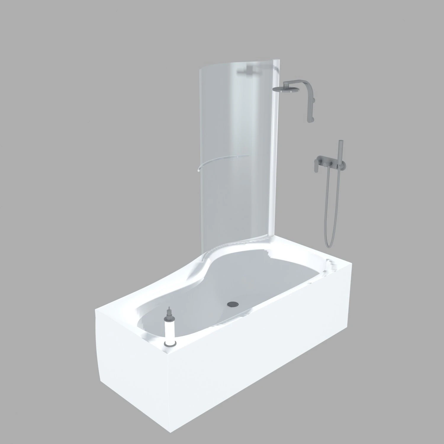 bath-4 - shower cabin 3D Model .c4d .max .obj .3ds .fbx .stl .blend