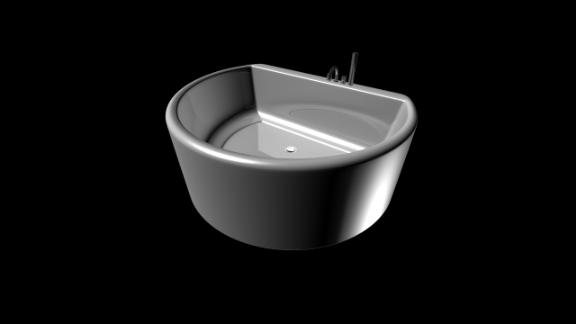 washbasin exs Model 3D .c4d .max .obj .3ds .fbx .stl .blend 