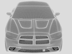 2011 dodge charger Model 3D