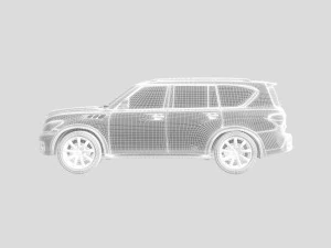 2011 infiniti qx 56 3D Model