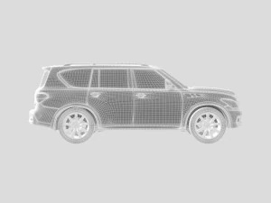 2011 infiniti qx 56 3D Model