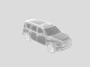 2011 infiniti qx 56 3D Model