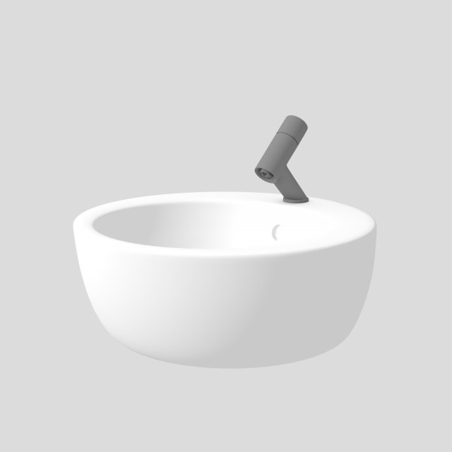 washbasin-22 3D Model .c4d .max .obj .3ds .fbx .stl .blend 