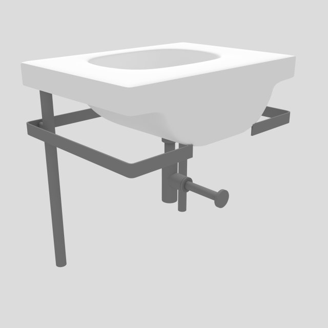washbasin-24 Model 3D .c4d .max .obj .3ds .fbx .stl .blend 