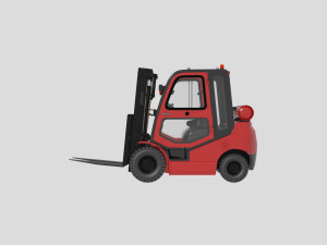 AWESOME FORKLIFT 3D MODEL Modèles 3D en vedette