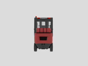 AWESOME FORKLIFT 3D MODEL Modèles 3D en vedette