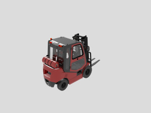 AWESOME FORKLIFT 3D MODEL Modèles 3D en vedette