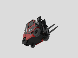 AWESOME FORKLIFT 3D MODEL Modèles 3D en vedette