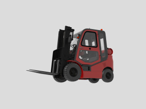 AWESOME FORKLIFT 3D MODEL Modèles 3D en vedette