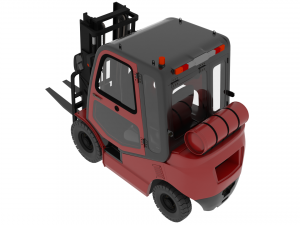 AWESOME FORKLIFT 3D MODEL Modèles 3D en vedette