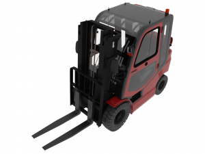 AWESOME FORKLIFT 3D MODEL Modèles 3D en vedette