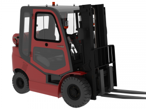 AWESOME FORKLIFT 3D MODEL Modèles 3D en vedette