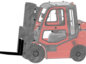 AWESOME FORKLIFT 3D MODEL Modèles 3D en vedette