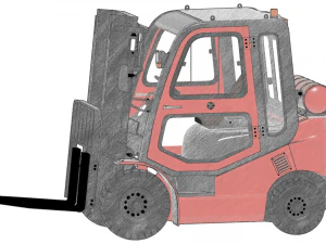 AWESOME FORKLIFT 3D MODEL 3D Print Model
