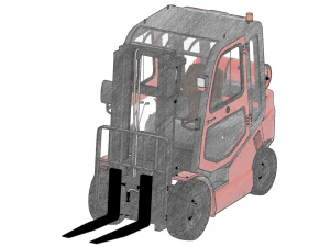 AWESOME FORKLIFT 3D MODEL 3D Print Model