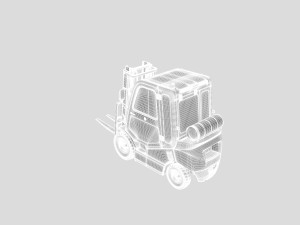 AWESOME FORKLIFT 3D MODEL Modèles 3D en vedette