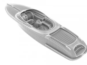 AWESOME YACHT 3D MODEL 3D Model