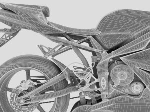 AWESOME RACING MOTORCYCLE 3D MODEL PACK 3D Model