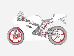 AWESOME RACING MOTORCYCLE 3D MODEL PACK 3D Model