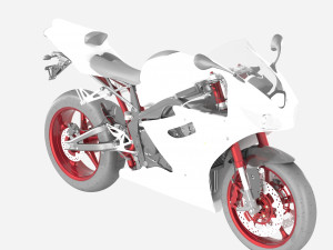 AWESOME RACING MOTORCYCLE 3D MODEL PACK 3D Model