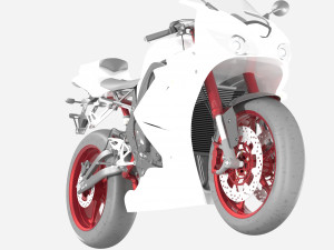 AWESOME RACING MOTORCYCLE 3D MODEL PACK 3D Model