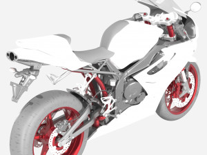 AWESOME RACING MOTORCYCLE 3D MODEL PACK 3D Model