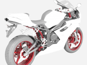 AWESOME RACING MOTORCYCLE 3D MODEL PACK 3D Model