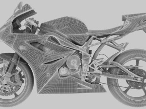 AWESOME RACING MOTORCYCLE 3D MODEL PACK 3D Model