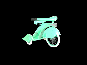 AWESOME VINTAGE TRICYCLE 3D MODEL Model 3D