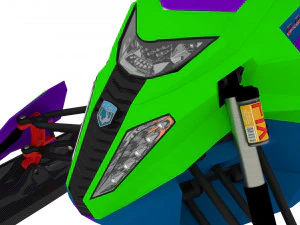 AWESOME SnowMobile 3D MODEL PACK 3D Model