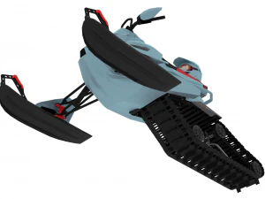 AWESOME SnowMobile 3D MODEL PACK 3D Model