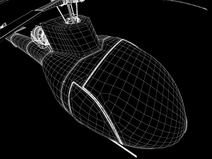 AWESOME HELICOPTER ANIMATED AND RIGGED 3D PRINTABLE MODEL 3D Model