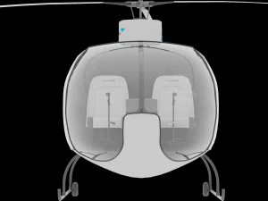 AWESOME HELICOPTER ANIMATED AND RIGGED 3D PRINTABLE MODEL 3D Model