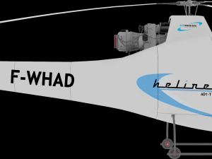 AWESOME HELICOPTER ANIMATED AND RIGGED 3D PRINTABLE MODEL 3D Model