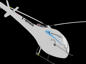 AWESOME HELICOPTER ANIMATED AND RIGGED 3D PRINTABLE MODEL 3D Model