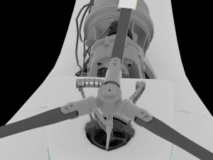 AWESOME HELICOPTER ANIMATED AND RIGGED 3D PRINTABLE MODEL 3D Model