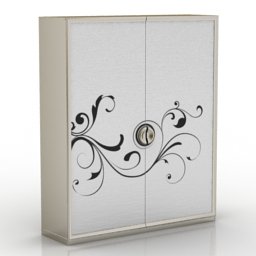 wardrobe Model 3D .c4d .max .obj .3ds .fbx .stl .blend 