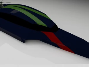 trimaran military ship 3D Model