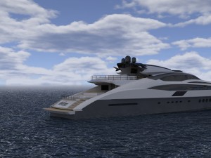 46m speed motor - yacht 3Dモデル