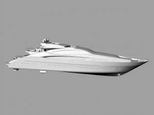 46m speed motor - yacht 3Dモデル
