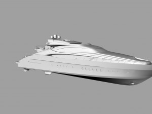 46m speed motor - yacht 3Dモデル