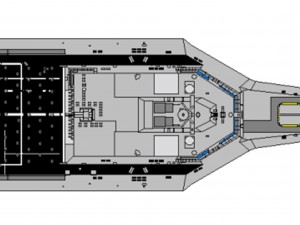 trimaran military ship 3D 模型