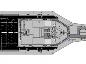 trimaran military ship 3D Model