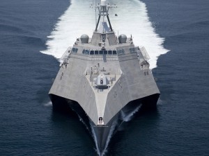 trimaran military ship 3D 模型
