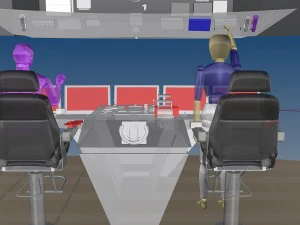 조종석 - 선박 - 보트 - 요트 3D 모델